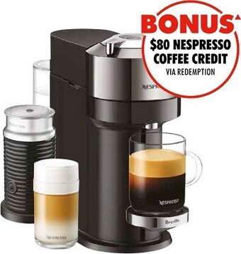 The Good Guys Nespresso Vertuo Next Deluxe Bundle - Dark Chrome offer