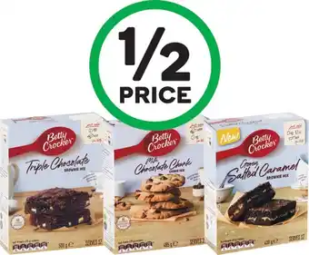 Woolworths Betty Crocker Baking Mixes 400-540g u2013 Excludes Gluten Free & Frostings offer