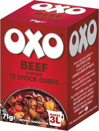 Oxo Stock Cubes 71g Pk 12