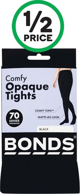Woolworths Bonds Comfy Tops Opaque Tights Pk 1 offer