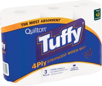 Quilton Tuffy Paper Towel Pk 3