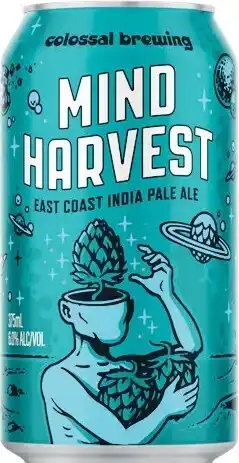 Woolworths NEW Colossal Brewing Mind Harvest East Coast IPA Cans 4x375ml offer
