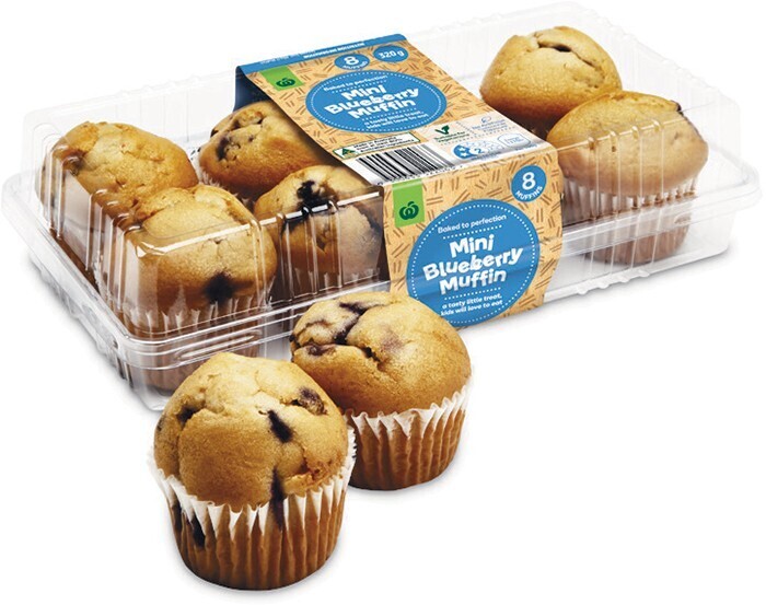 Woolworths Mini Muffin Varieties Pk 8 offer at Woolworths