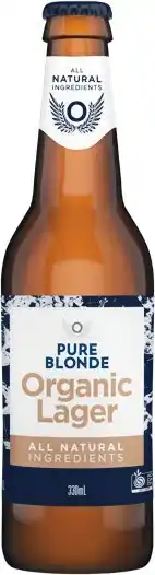 Pure Blonde Organic Lager Bottles 24x330ml