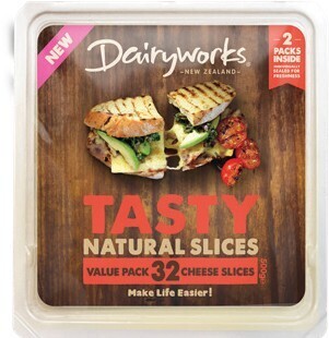 Woolworths Dairyworks Tasty Cheese Slices 500g offer