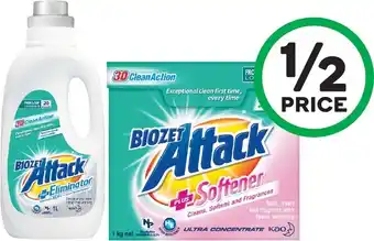 Woolworths Biozet Plus Laundry Powder 1 kg or Liquid 1 Litre offer