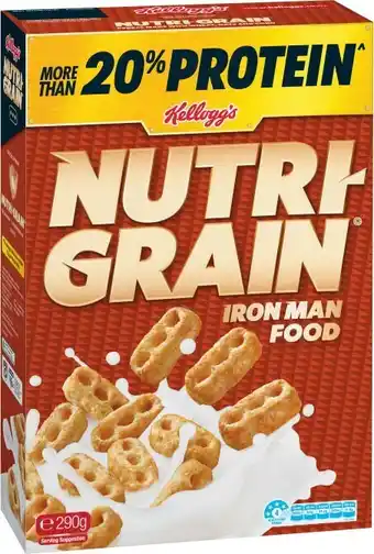 Coles Kellogg&#039;s Nutri Grain 290g offer