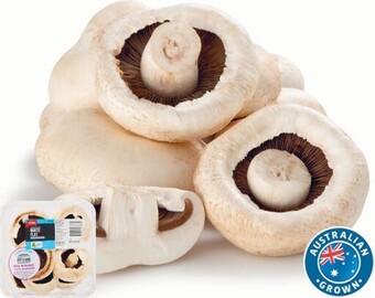 Coles Australian Flat Mushrooms 375g Pack