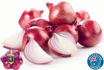 Coles Coles Australian Red Onions 1kg Bag offer