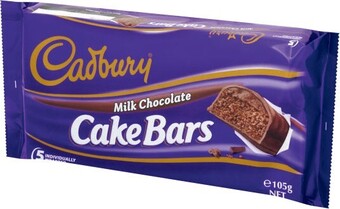 Coles Cadbury Cake Bars or Rolls 105g-130g offer