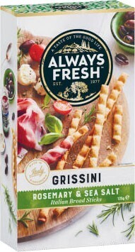 Coles Always Fresh Grissini or Crustini Crackers 120g-125g offer