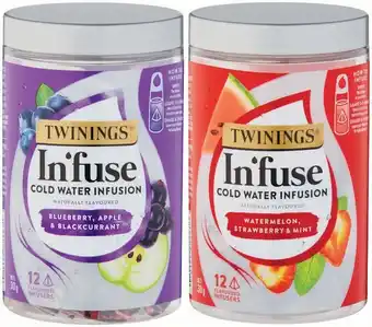 Coles Twinings Inu2019fuse Cold Water Infusion 12 Pack offer