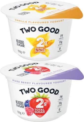 Coles Two Good Yoghurt 150g offer