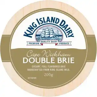 Coles King Island Double Brie 200g offer