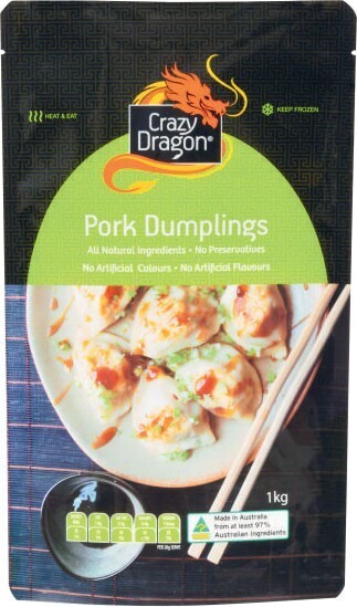 Coles Crazy Dragon Pork Dumpling 1kg offer