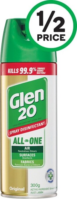 Woolworths Glen 20 Disinfectant Spray 300g offer