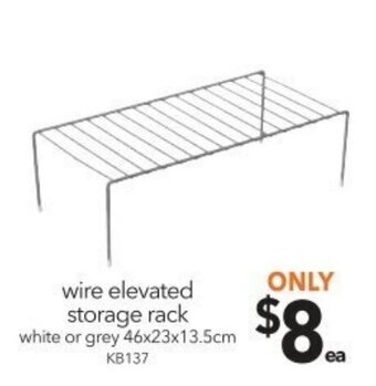 Cheap as Chips Wire Elevated Storage Rack offer