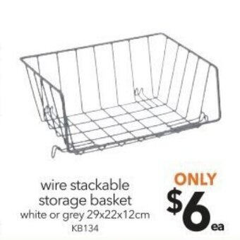 Cheap as Chips Wire Stackable Storage Basket offer