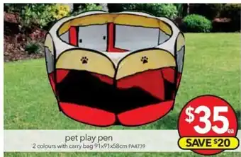 Cheap as Chips Pet Play Pen offer
