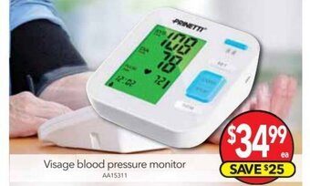Cheap as Chips Visage Blood Pressure Monitor offer