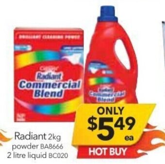 Cheap as Chips Radiant 2kg Powder BA8666 offer