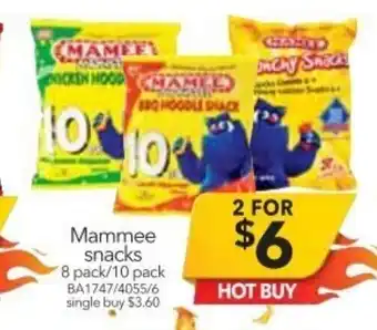 Cheap as Chips Mammee Snacks offer