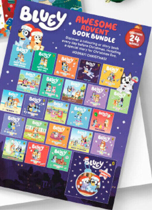 Bluey advent calendar book collection offer at Kmart