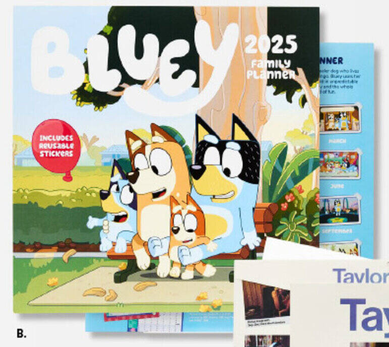 2025 calendar bluey offer at Kmart