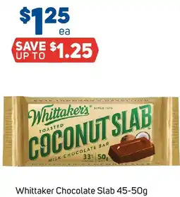 Foodland Whittaker chocolate slab offer