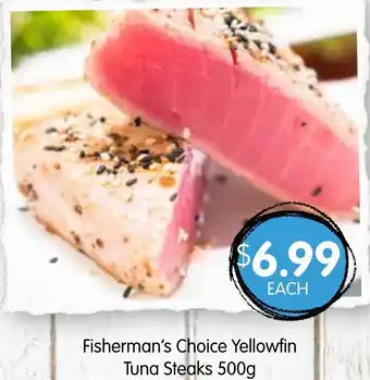 Spudshed Fisherman's choice yellowfin tuna steaks offer