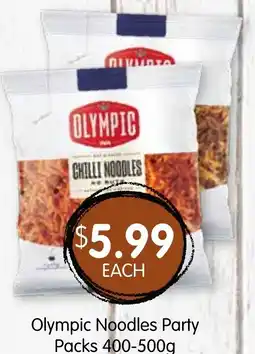 Spudshed Olympic noodles party packs offer