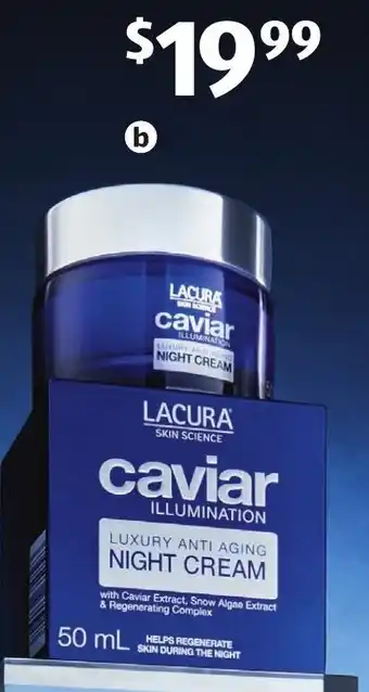 ALDI Cavaiar Illumination Night Cream 50ml offer