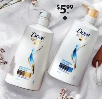 ALDI Dove Daily Moisture Conditioner or Shampoo 640ml offer