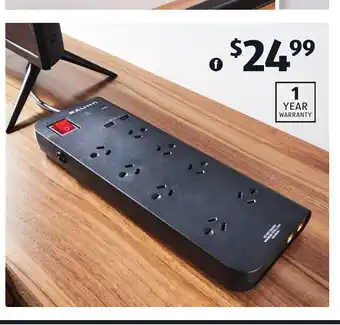 ALDI 8-Way Surge Protection Powerboard offer