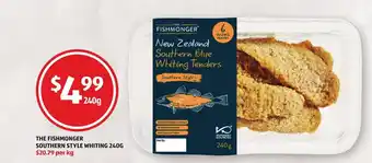 ALDI The Fishmonger Southern Style Whiting 240g offer