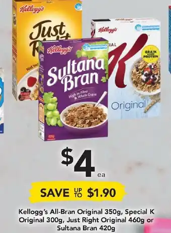 Drakes Kellogg's All-Bran Original 350g offer