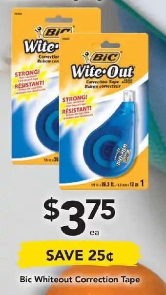 Drakes Bic Whiteout Correction Tape offer