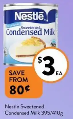 Foodworks Nestlé Sweetened Condensed Milk offer