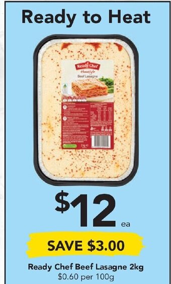 Drakes Ready Chef Beef Lasagne 2kg offer