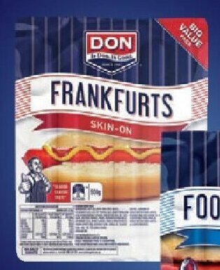 Drakes Don Frankfurts Skin On 500g offer
