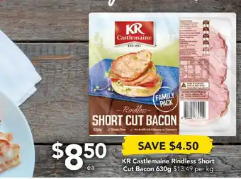 Drakes KR Castlemaine Rindless Short Cut Bacon 360g offer