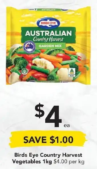 Drakes Bird's Eye Country Harvest Vegetables 1kg offer