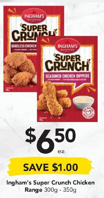 Drakes Ingham's Super Crunch Chicken 300g-350g offer