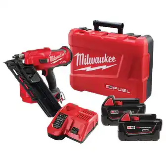 Toolmart Milwaukee m18 fuel 30°-34° framing nailer kit offer