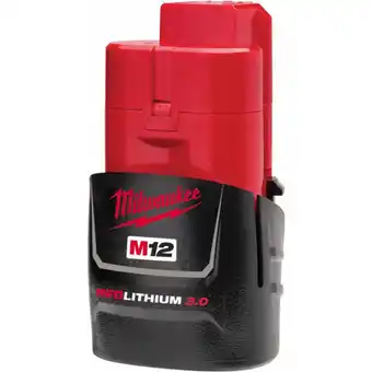 Toolmart Milwaukee m12 redlithium-ion batteries - 3.0ah compact offer