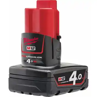 Toolmart Milwaukee m12 redlithium-ion batteries - 4.0ah offer