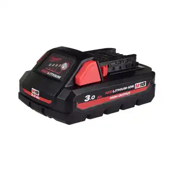 Toolmart Milwaukee m18 redlithium-ion high output batteries - 3.0ah offer