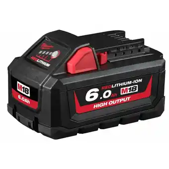 Toolmart Milwaukee m18 redlithium-ion high output batteries - 6.0ah offer
