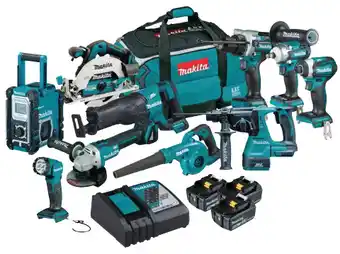 Toolmart Makita 18v 10 pce brushless combo kit offer