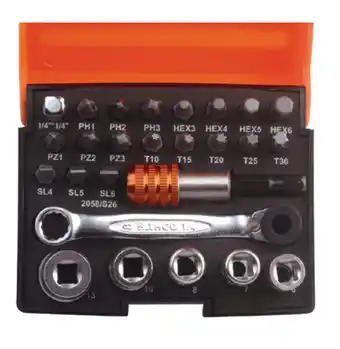 Toolmart Bahco 26 pce mini ratchet bit set offer